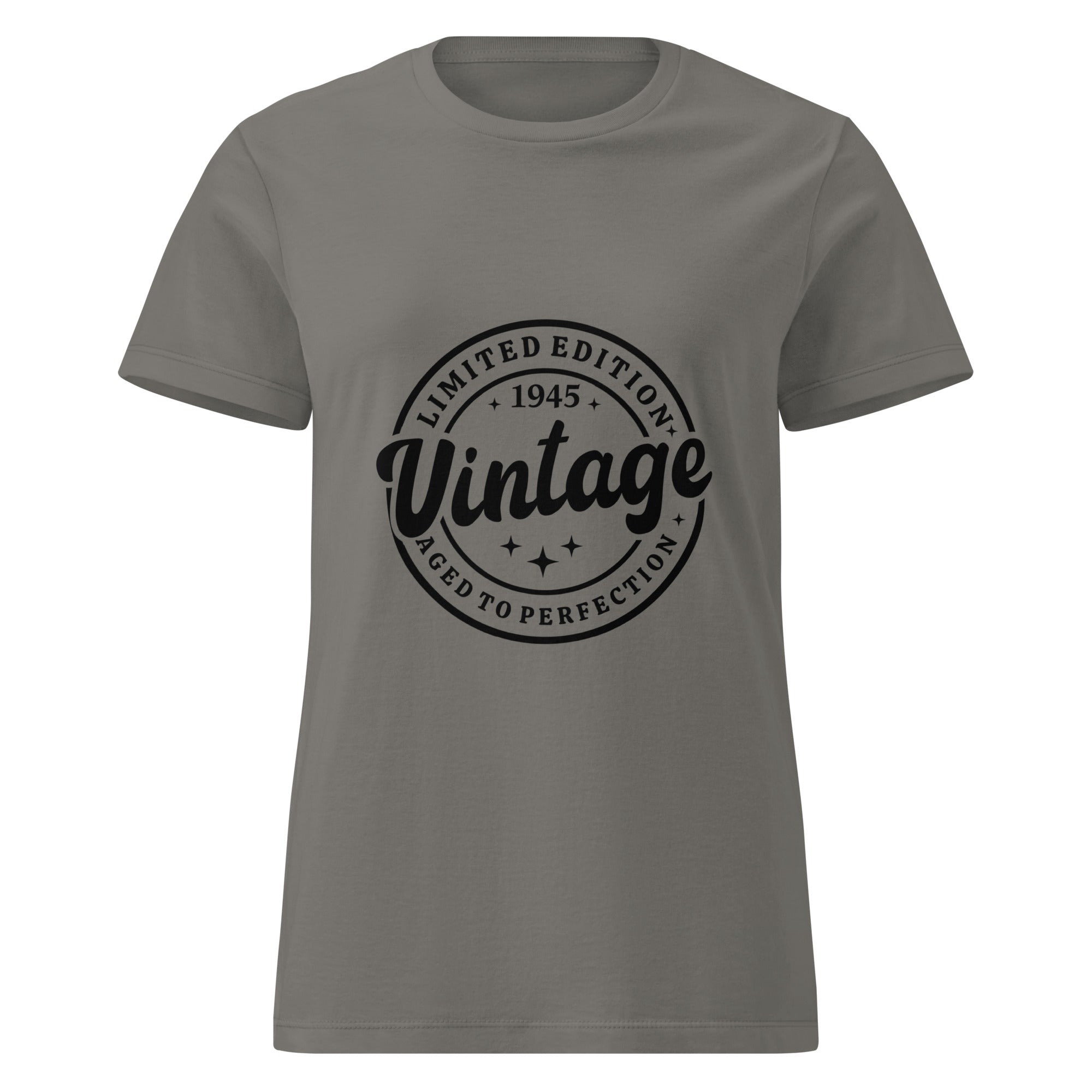 Vintage 1945 Women’s basic softstyle t-shirt | Inspired Creative Gifts | UK Supplier