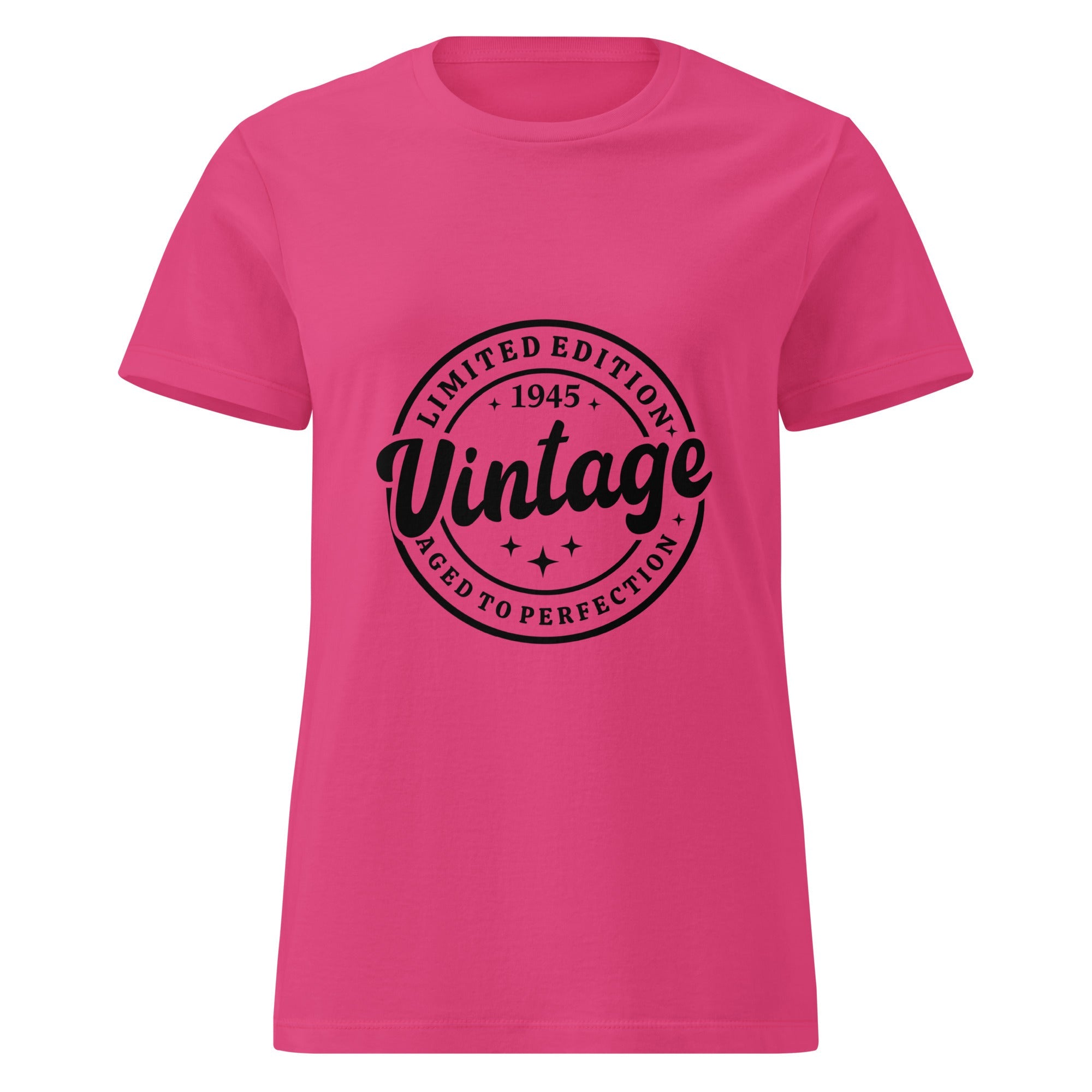 Vintage 1945 Women’s basic softstyle t-shirt | Inspired Creative Gifts | UK Supplier