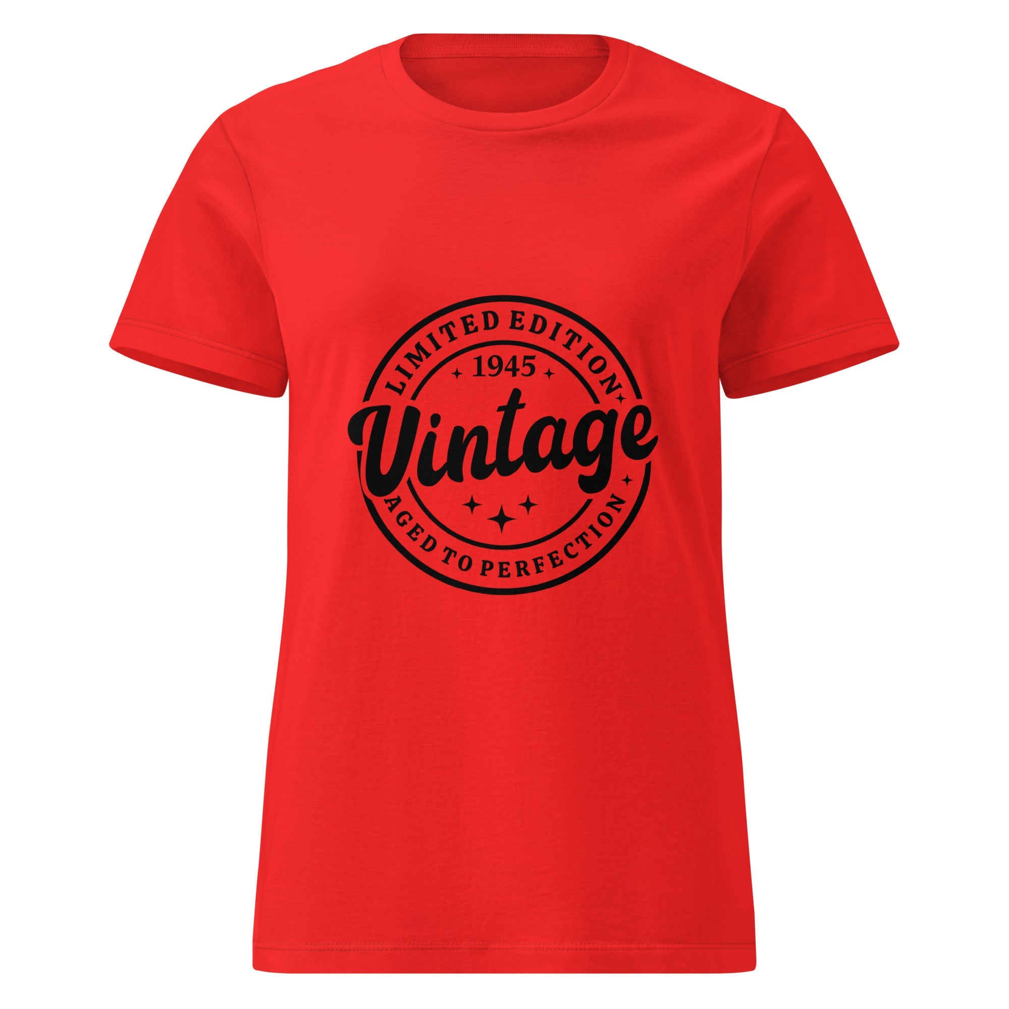 Vintage 1945 Women’s basic softstyle t-shirt | Inspired Creative Gifts | UK Supplier