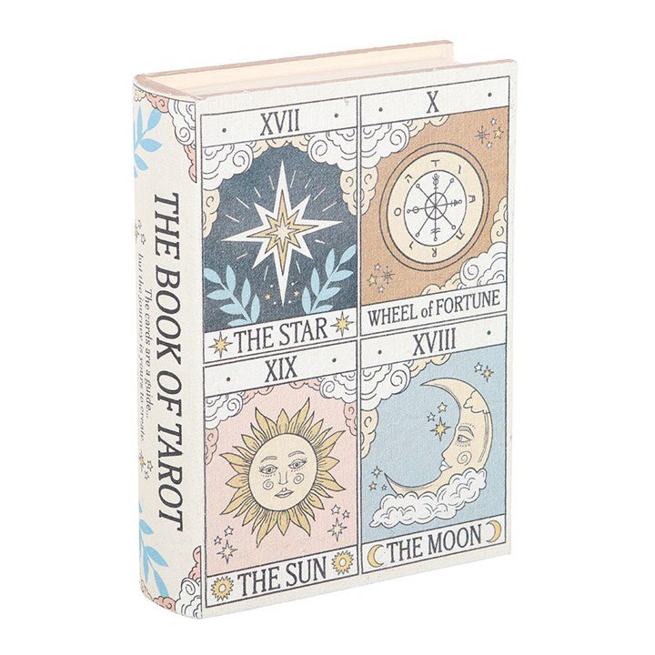 Vintage Tarot Book Shaped Storage Box | Inspired Creative Gifts | UK Supplier