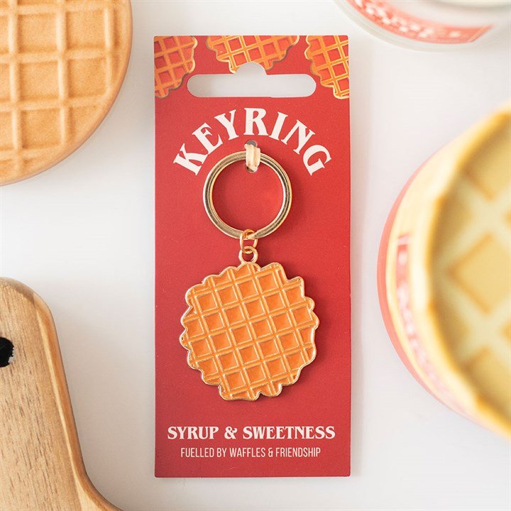 Waffle Keyring | Inspired Creative Gifts | UK Supplier