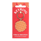 Waffle Keyring | Inspired Creative Gifts | UK Supplier