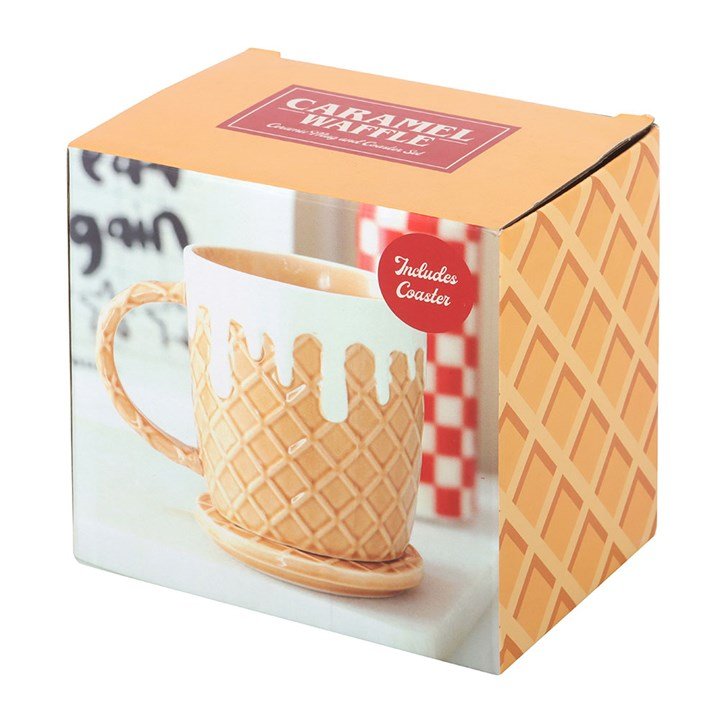 Waffle Mug and Coaster Set | Inspired Creative Gifts | UK Supplier
