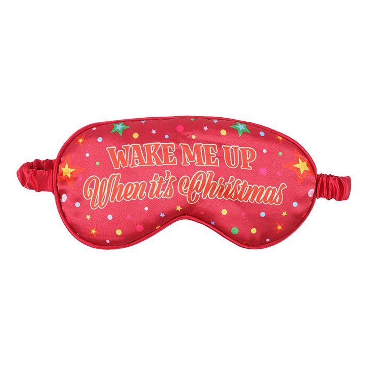Wake Me Up When It’s Christmas Satin Sleep Mask | Inspired Creative Gifts