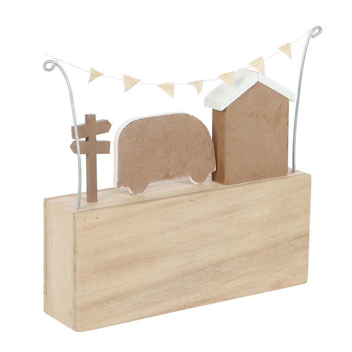 Wander Often Beach Hut Caravan Wooden Ornament | Inspired Creative Gifts | UK Supplier