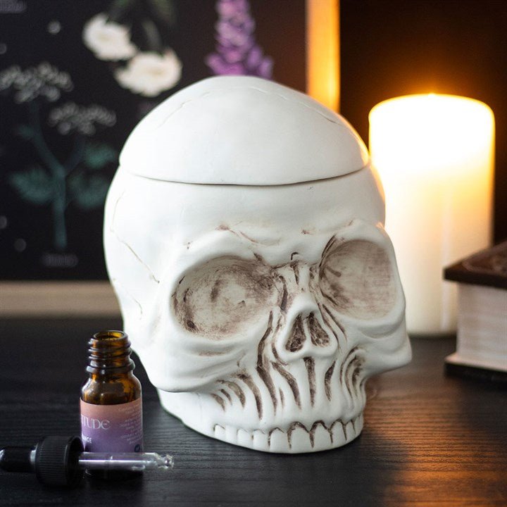 Weathered Skull Oil Burner and Wax Warmer | Inspired Creative Gifts | UK Supplier