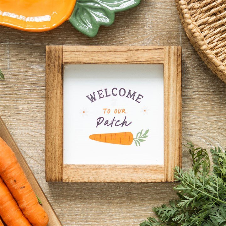 Welcome to Our Patch Wooden Frame Sign | Inspired Creative Gifts | UK Supplier