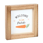 Welcome to Our Patch Wooden Frame Sign | Inspired Creative Gifts | UK Supplier
