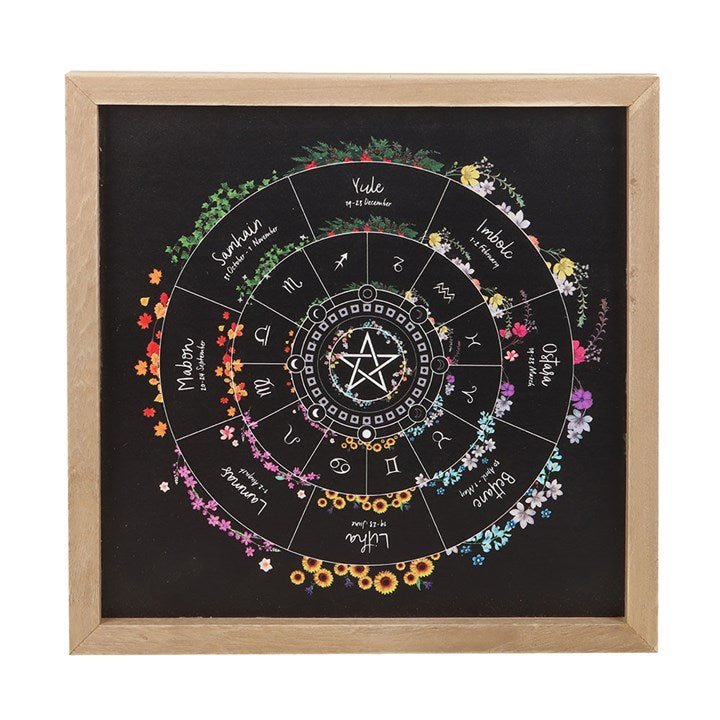 Wheel of the Year Framed Wall Art Print | Inspired Creative Gifts | UK Supplier