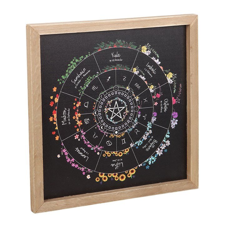 Wheel of the Year Framed Wall Art Print | Inspired Creative Gifts | UK Supplier