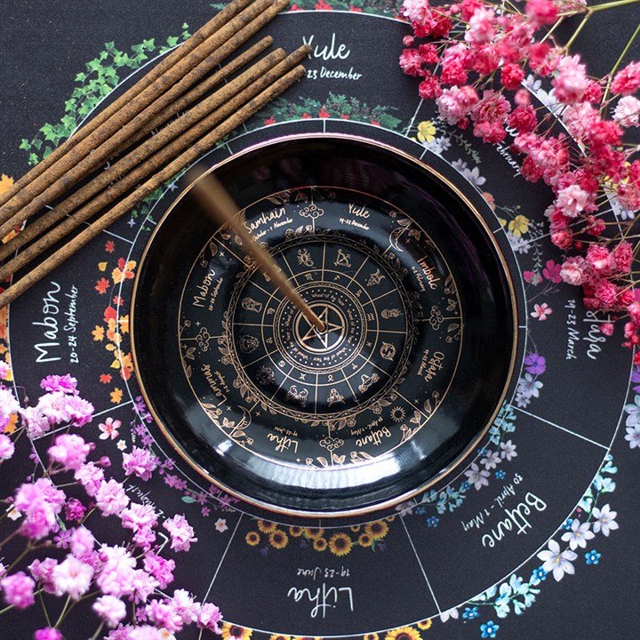 Wheel of the Year Incense Holder | Inspired Creative Gifts | UK Supplier