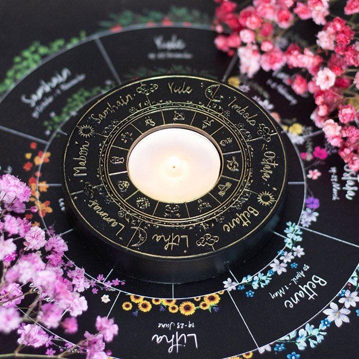 Wheel of the Year Tealight Candle Holder | Inspired Creative Gifts | UK Supplier