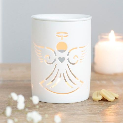 White Angel Cut Out Oil Burner | Inspired Creative Gifts | UK Supplier