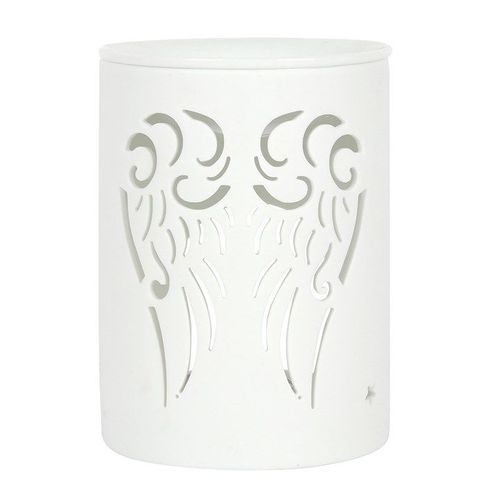 White Angel Wings Cut Out Oil Burner | Inspired Creative Gifts | UK Supplier