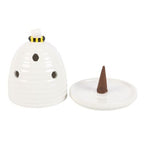 White Beehive Incense Cone Holder | Inspired Creative Gifts | UK Supplier