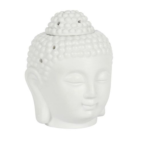 White Buddha Head Oil Burner | Inspired Creative Gifts | UK Supplier