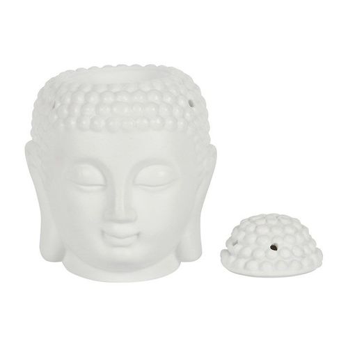 White Buddha Head Oil Burner | Inspired Creative Gifts | UK Supplier