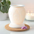 White Ceramic Buddha Electric Oil Burner and Wax Warmer | Inspired Creative Gifts | UK Supplier