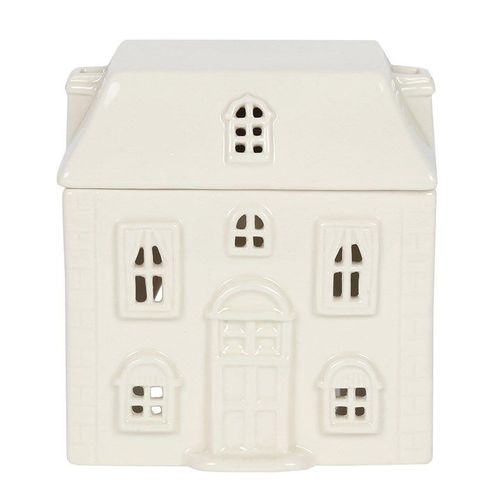 White Ceramic House Oil Burner | Inspired Creative Gifts | UK Supplier