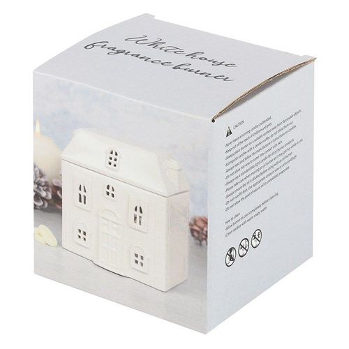 White Ceramic House Oil Burner | Inspired Creative Gifts | UK Supplier
