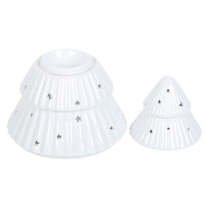 White Christmas Tree Oil Burner | Inspired Creative Gifts | UK Supplier