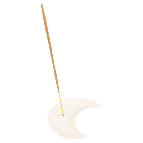 White Crescent Moon Incense Stick Holder | Inspired Creative Gifts | UK Supplier