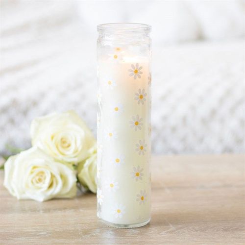 White Daisy Tube Candle | Inspired Creative Gifts | UK Supplier