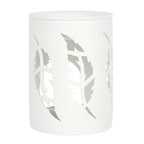 White Feather Cut Out Oil Burner | Inspired Creative Gifts | UK Supplier