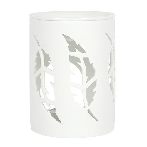 White Feather Cut Out Oil Burner | Inspired Creative Gifts | UK Supplier