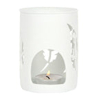 White Feather Cut Out Oil Burner | Inspired Creative Gifts | UK Supplier