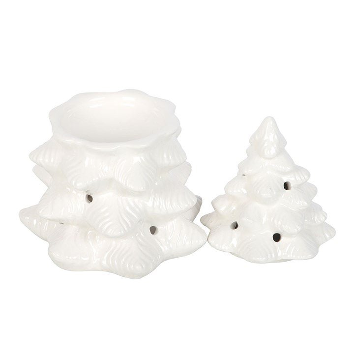 White Fir Tree Oil Burner and Wax Warmer | Inspired Creative Gifts | UK Supplier