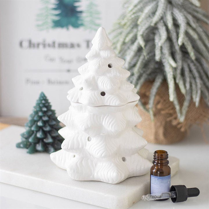 White Fir Tree Oil Burner and Wax Warmer | Inspired Creative Gifts | UK Supplier