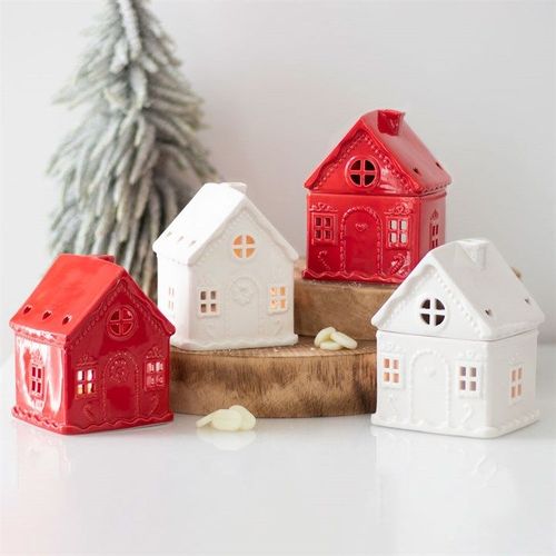 White Gingerbread House Oil Burner | Inspired Creative Gifts | UK Supplier