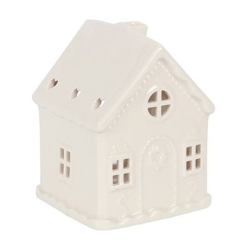 White Gingerbread House Tealight Holder | Inspired Creative Gifts | UK Supplier