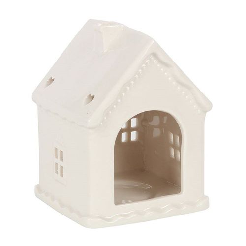 White Gingerbread House Tealight Holder | Inspired Creative Gifts | UK Supplier