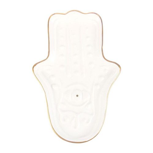 White Hamsa Hand Incense Stick Holder | Inspired Creative Gifts | UK Supplier