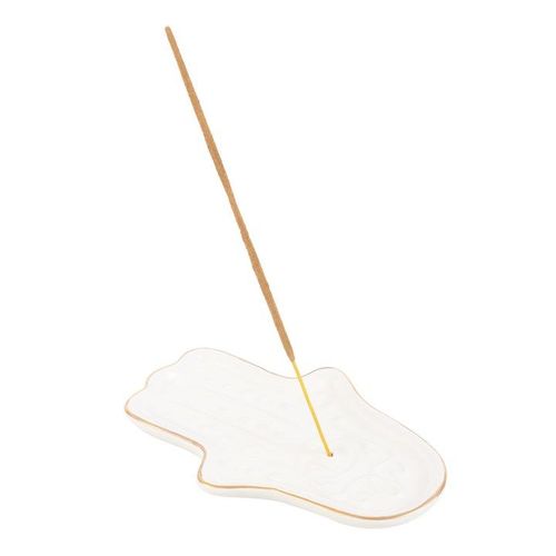 White Hamsa Hand Incense Stick Holder | Inspired Creative Gifts | UK Supplier