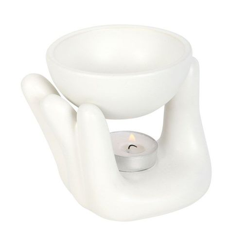 White Hand Ceramic Oil Burner | Inspired Creative Gifts | UK Supplier