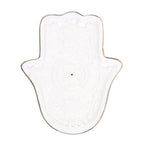 White Hand of Hamsa Incense Holder and Trinket Dish | Inspired Creative Gifts | UK Supplier