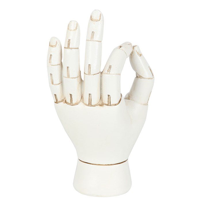 White Palmistry Hand Ornament | Inspired Creative Gifts | UK Supplier