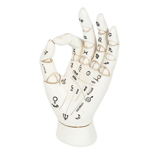 White Palmistry Hand Ornament | Inspired Creative Gifts | UK Supplier