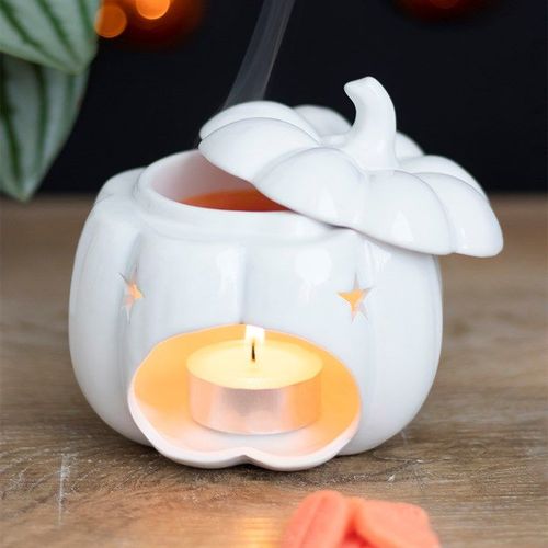 White Pumpkin Oil Burner | Inspired Creative Gifts | UK Supplier