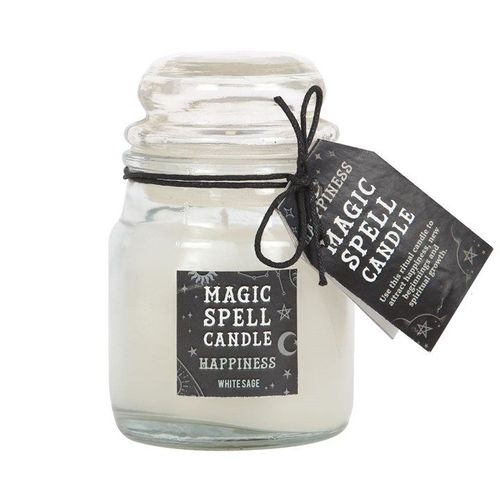 White Sage 'Happiness' Spell Candle Jar | Inspired Creative Gifts | UK Supplier