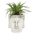 White Terracotta Buddha Head Planter | Inspired Creative Gifts | UK Supplier