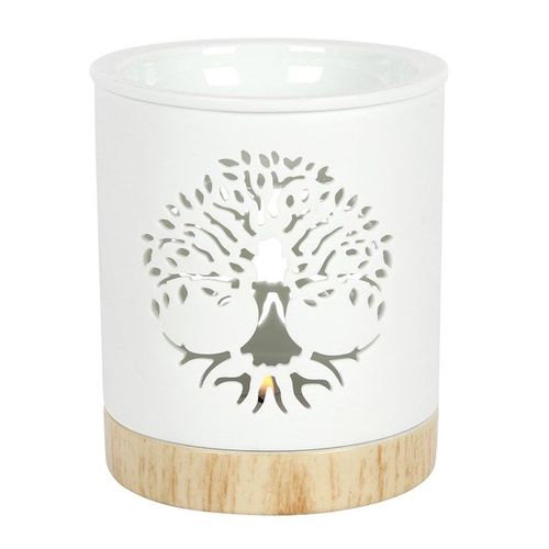 White Tree of Life Cut Out Oil Burner | Inspired Creative Gifts | UK Supplier