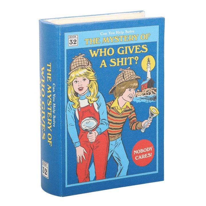 Who Gives a Shit Book Shaped Storage Box by Steven Rhodes | Inspired Creative Gifts | UK Supplier