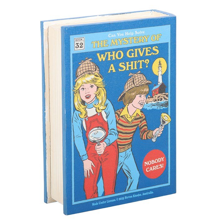 Who Gives a Shit Book Shaped Storage Box by Steven Rhodes | Inspired Creative Gifts