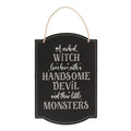Wicked Witch Family Hanging Sign | Inspired Creative Gifts | UK Supplier