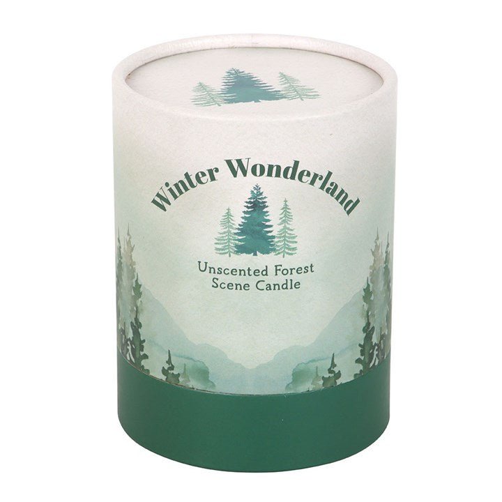 Winter Wonderland Candle with Tree Scene | Inspired Creative Gifts | UK Supplier
