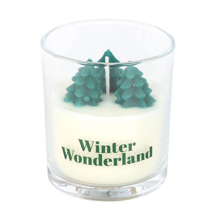 Winter Wonderland Candle with Tree Scene | Inspired Creative Gifts | UK Supplier